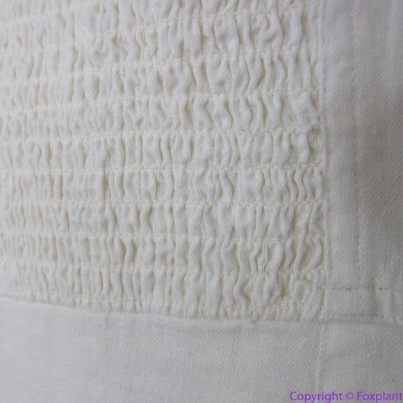 NEW Madewell Linen-Cotton Puff-Sleeve Mini Dress, lighthouse, 14‎ - Picture 14 of 16